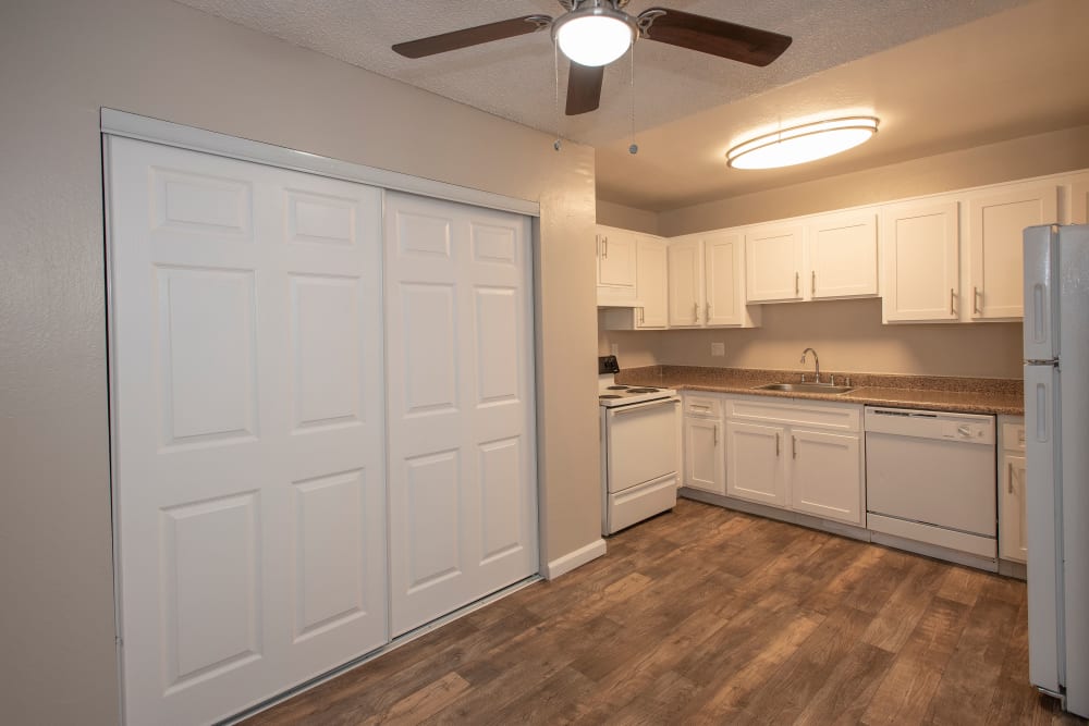 Kitchen & Dining Area at California Center Apartments in Sacramento, California