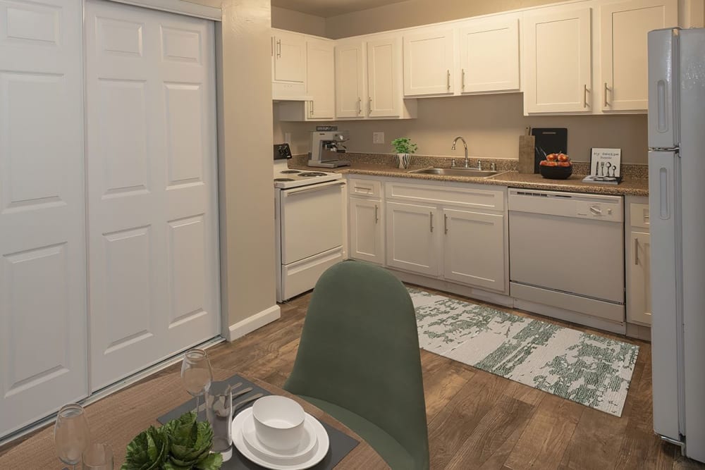 Apartment building at California Center Apartments in Sacramento, California