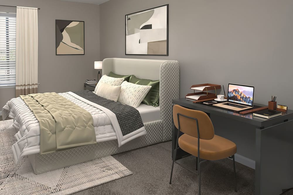 Sparkling pool of California Center Apartments in Sacramento, California