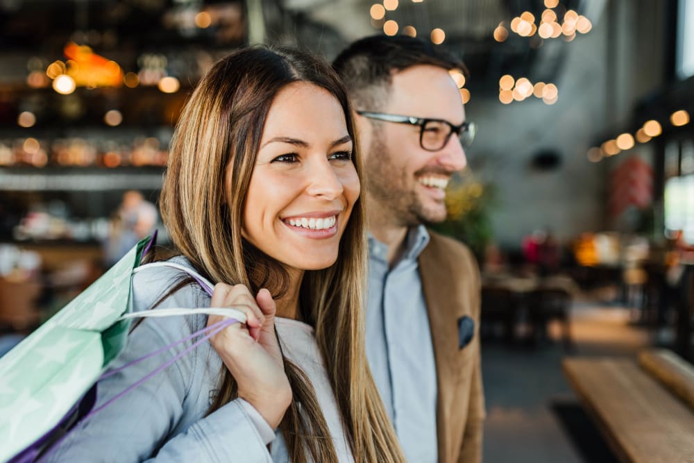 Happy residents enjoying the neighborhood near Arden Palms Apartments in Sacramento, California