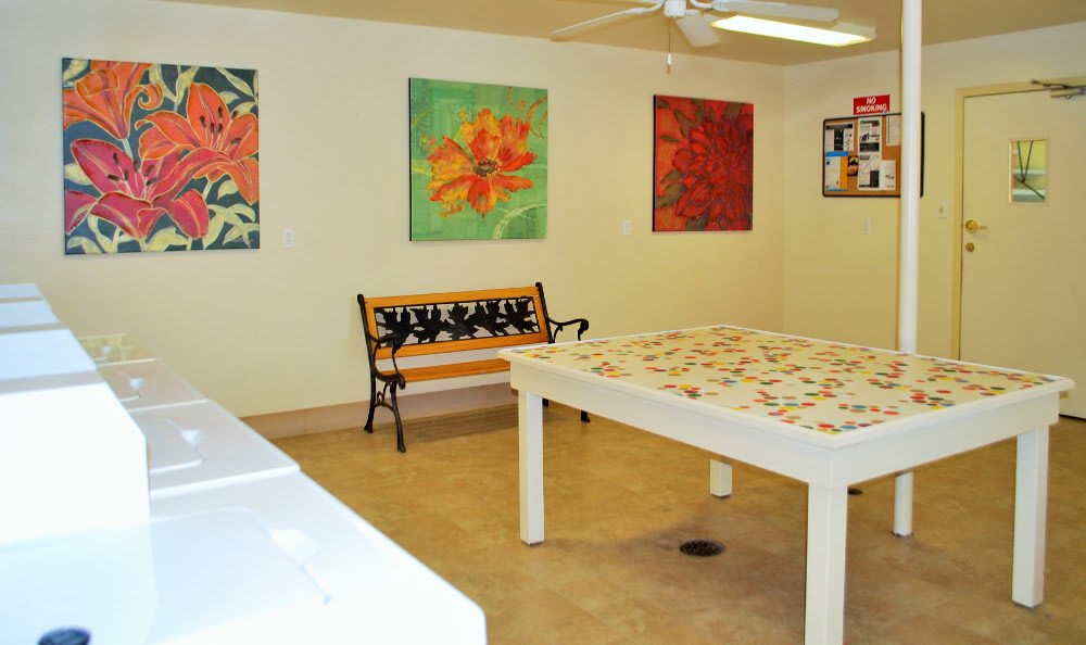 Laundry room at Arden Palms Apartments in Sacramento, California