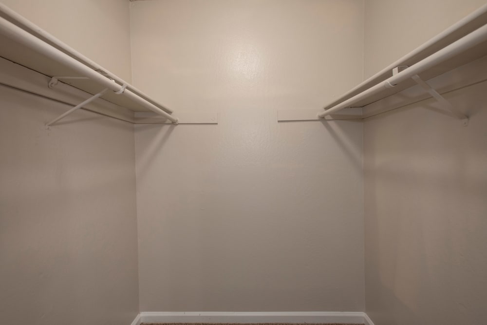 Spacious closet at California Center Apartments in Sacramento, California
