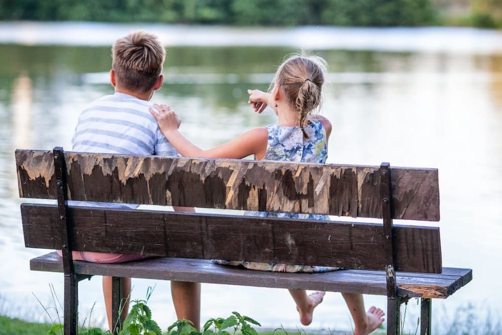 Lake view at Meritage Apartments in Lodi, California