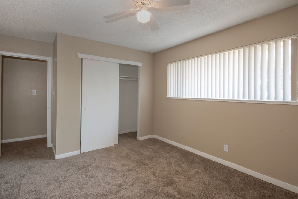 Large bedroom at Corabel Lane Apartments in Sacramento, California