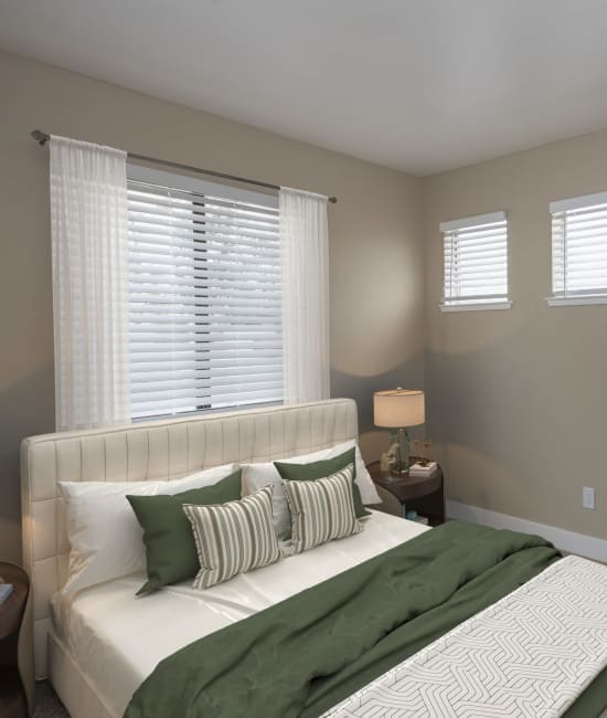 Bedroom at River's Edge Apartments in Lodi, California