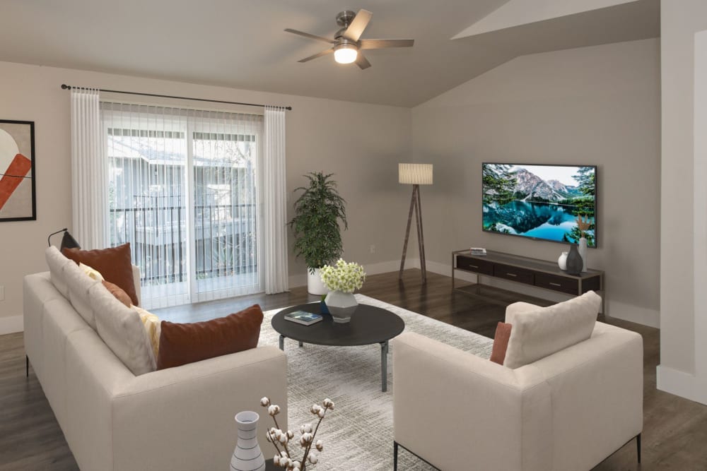 Apartment building at Meritage Apartments in Lodi, California